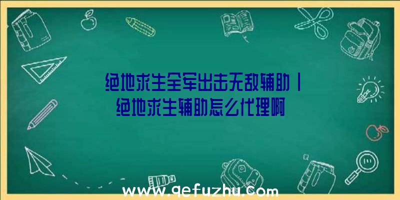 「绝地求生全军出击无敌辅助」|绝地求生辅助怎么代理啊